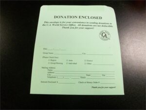 Donation Envelope - Limit 5