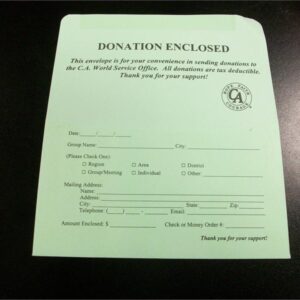 Donation Envelope - Limit 5